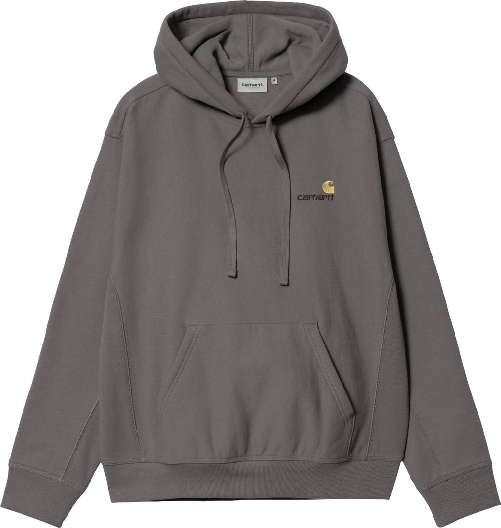 Carhartt Wip Felpa Hooded American Script Sweat Porphyry Uomo - 1