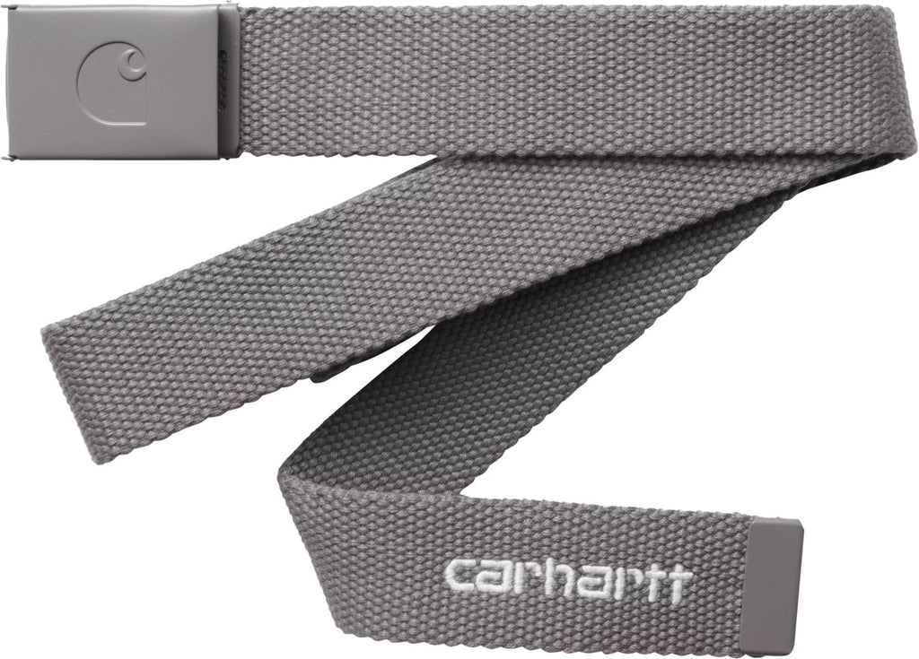 Carhartt Wip Cinta C-logo Belt Tonal Porphyry White Porphyrywhite Uomo - 1