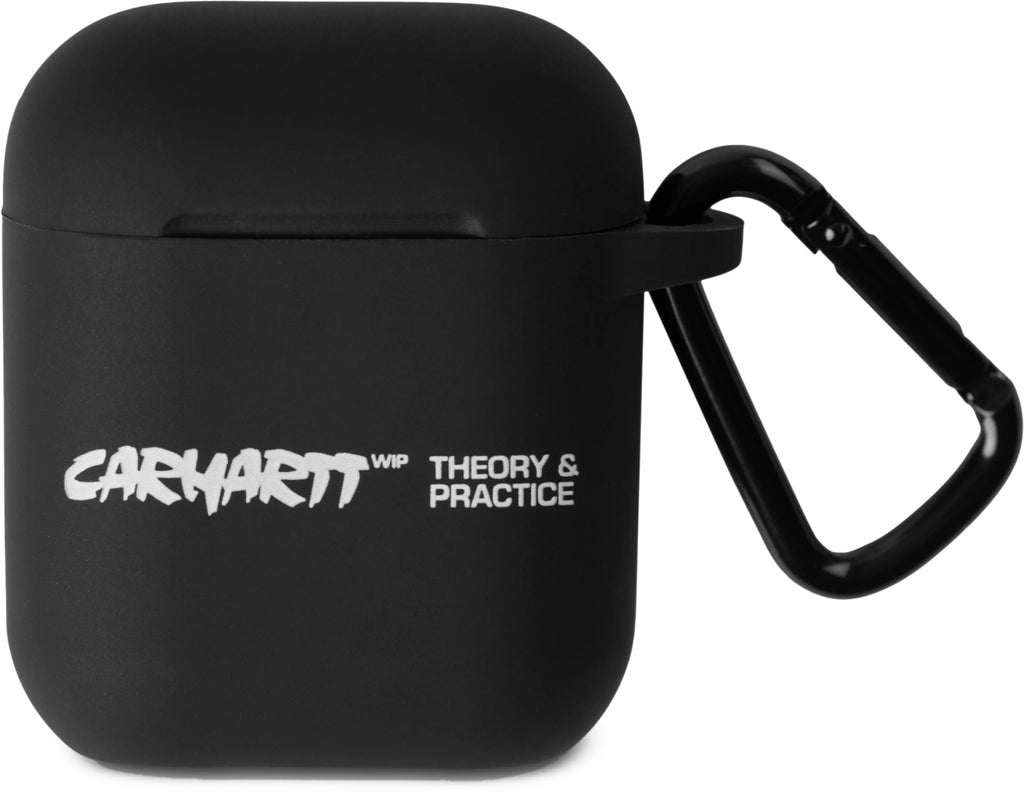 Carhartt Wip Case Theory And Practice Airpods Case Black White Blackwhite Uomo - 1