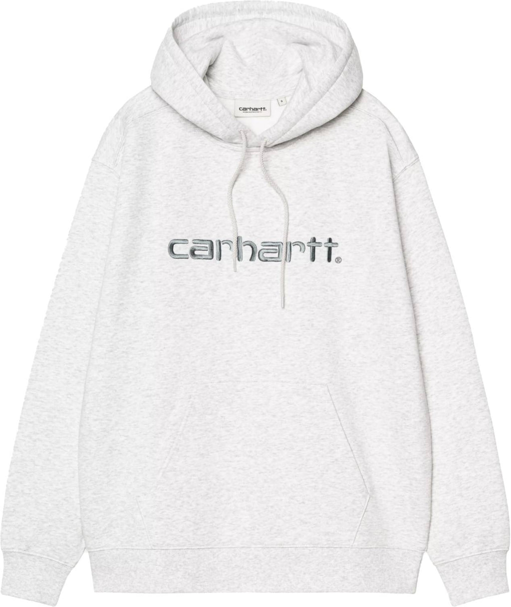 Carhartt Wip Felpa Women Hooded Carhartt Sweatshirt Ash Heather Citadel Ashheathercitadel Uomo - 1