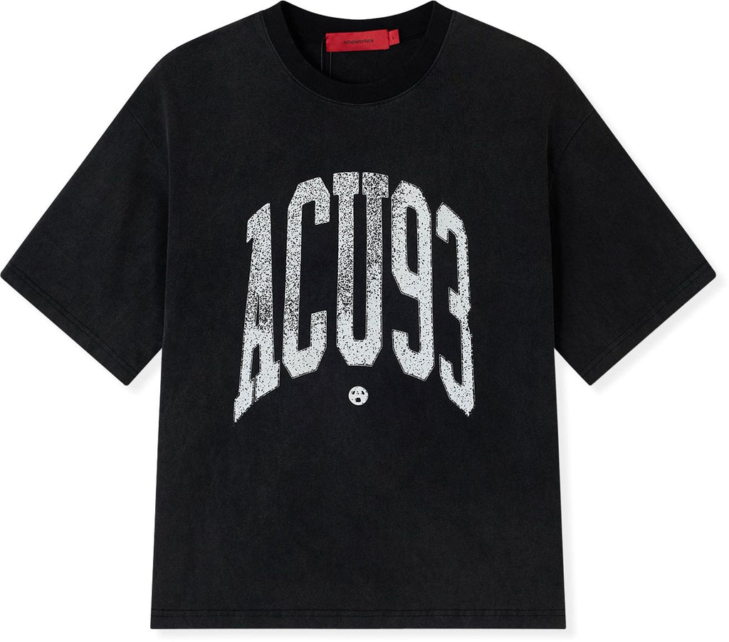 Acupuncture T-shirt College 93 T-shirt Washed Black Whasedblack Uomo - 1
