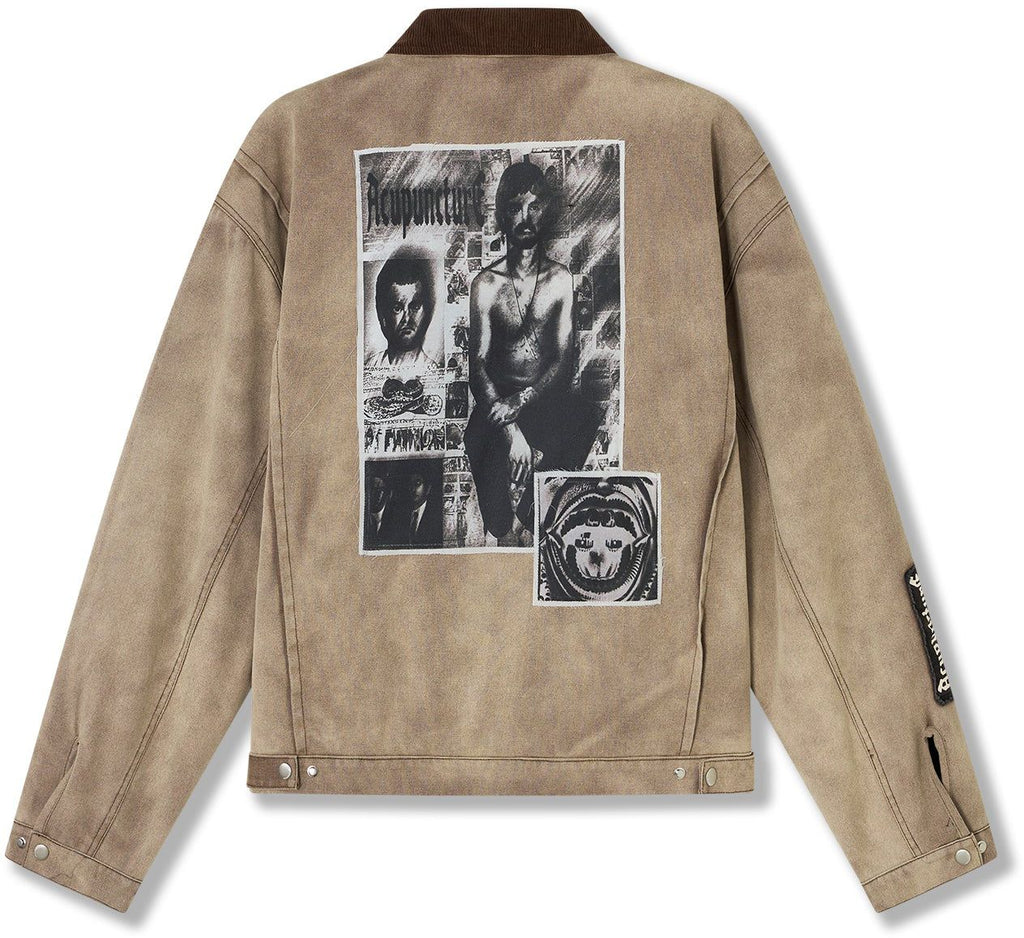 Acupuncture Giacca Punker Jacket Coffee Quartz Coffequartz Uomo - 2