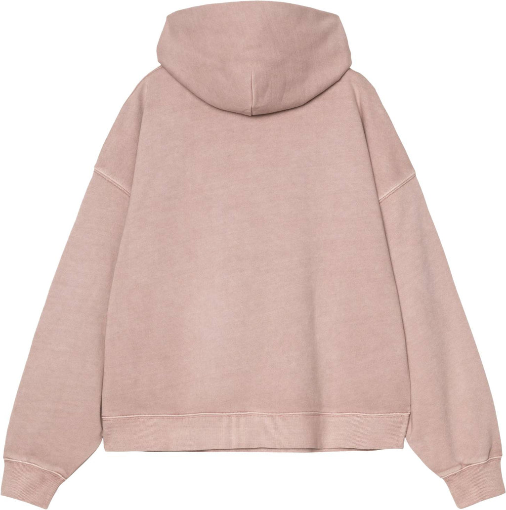 Carhartt Wip Felpa Women Hooded Benton Sweat Glassy Pink Garment Dyed Glassypinkgarmentdyed Donna - 2