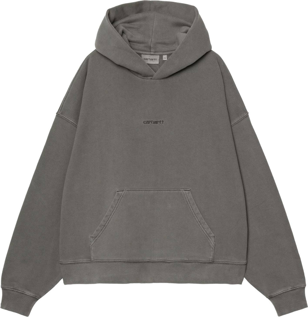 Carhartt Wip Felpa Women Hooded Benton Sweat Graphite Garment Dyed Grapitegarmentdyed Donna - 1