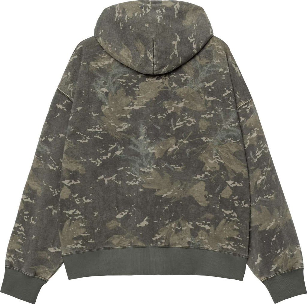 Carhartt Wip Felpa Hooded Benton Sweat Jacket Camo Combi Green Garment Dyed Uomo - 2