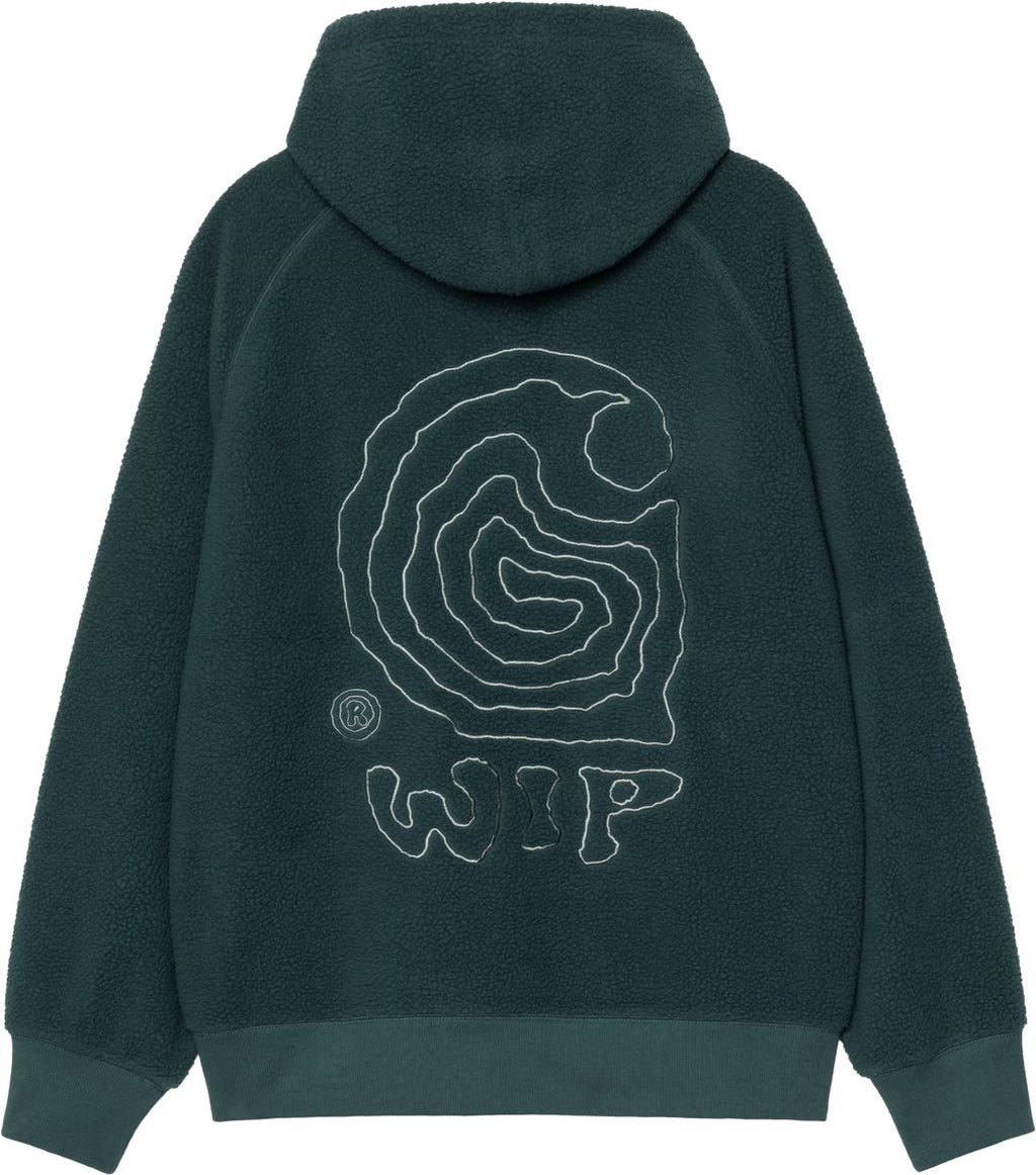 Carhartt Wip Felpa Hooded Helix Sweat Deep Lagoon Silver Pine Deeplagoonsilverpine Uomo - 2