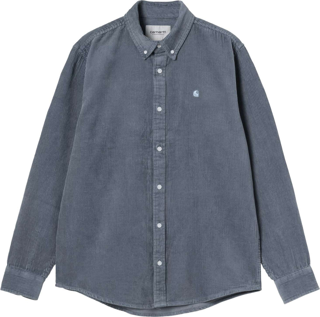 Carhartt Wip Camicia Ls Madison Cord Shirt Angelite Angelite Uomo - 1