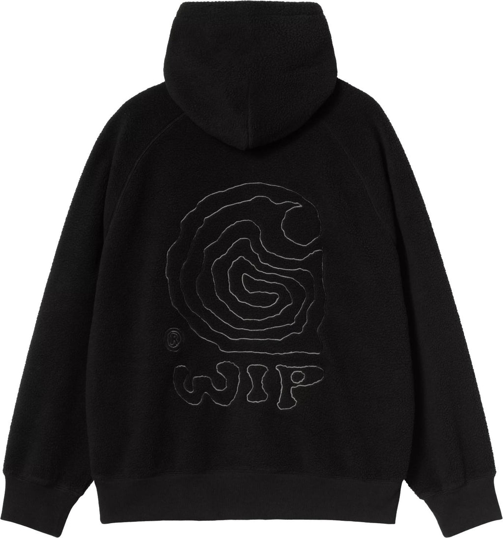 Carhartt Wip Felpa Hooded Helix Sweat Black Porphyry Deeplagonsilverpine Uomo - 2