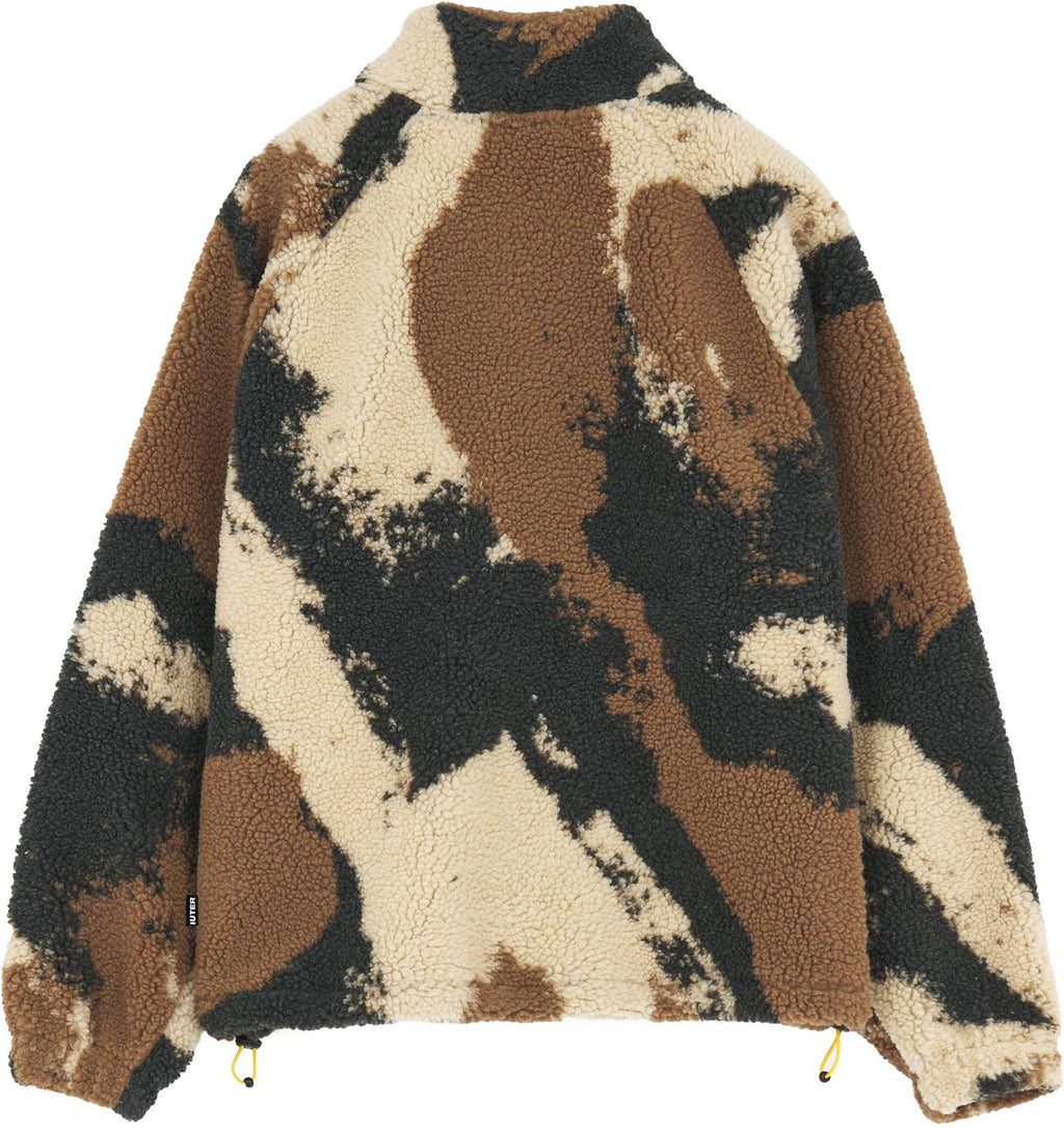 Iuter Felpa Zip Tornado Fur Zip Neck Brown Uomo - 2