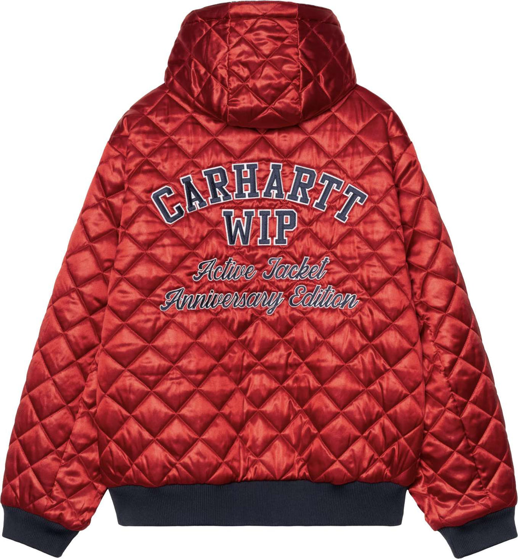 Carhartt Wip Giacca 50 Years Anniversary Og Active Jacket Denim Blue Usa Red Stone Canvas Blueusaredstonebleached Uomo - 5