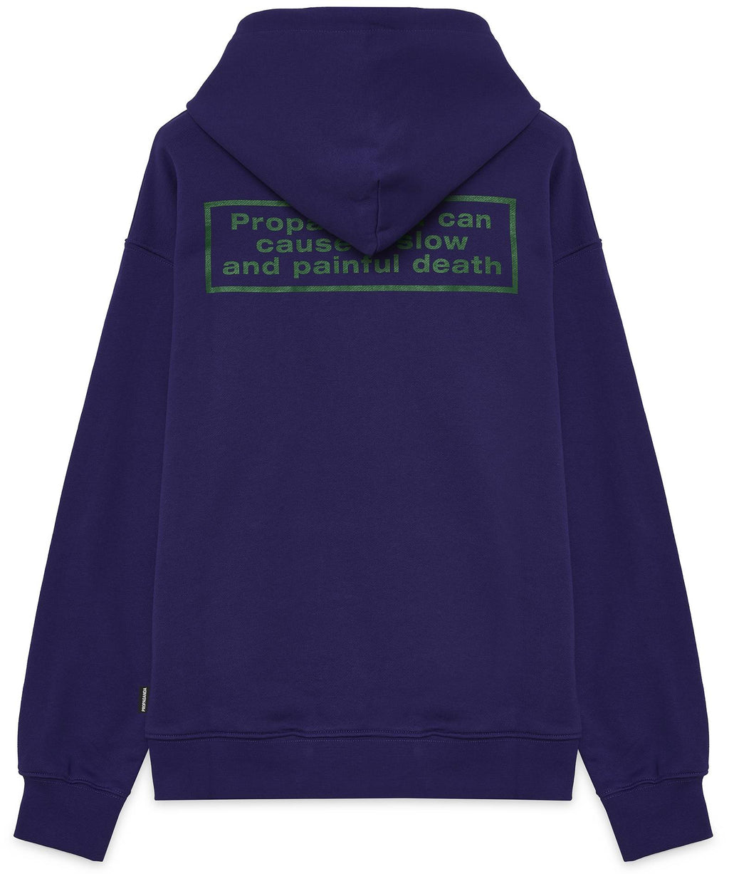 Propaganda Felpa Weed Hoodie Purple Uomo - 2