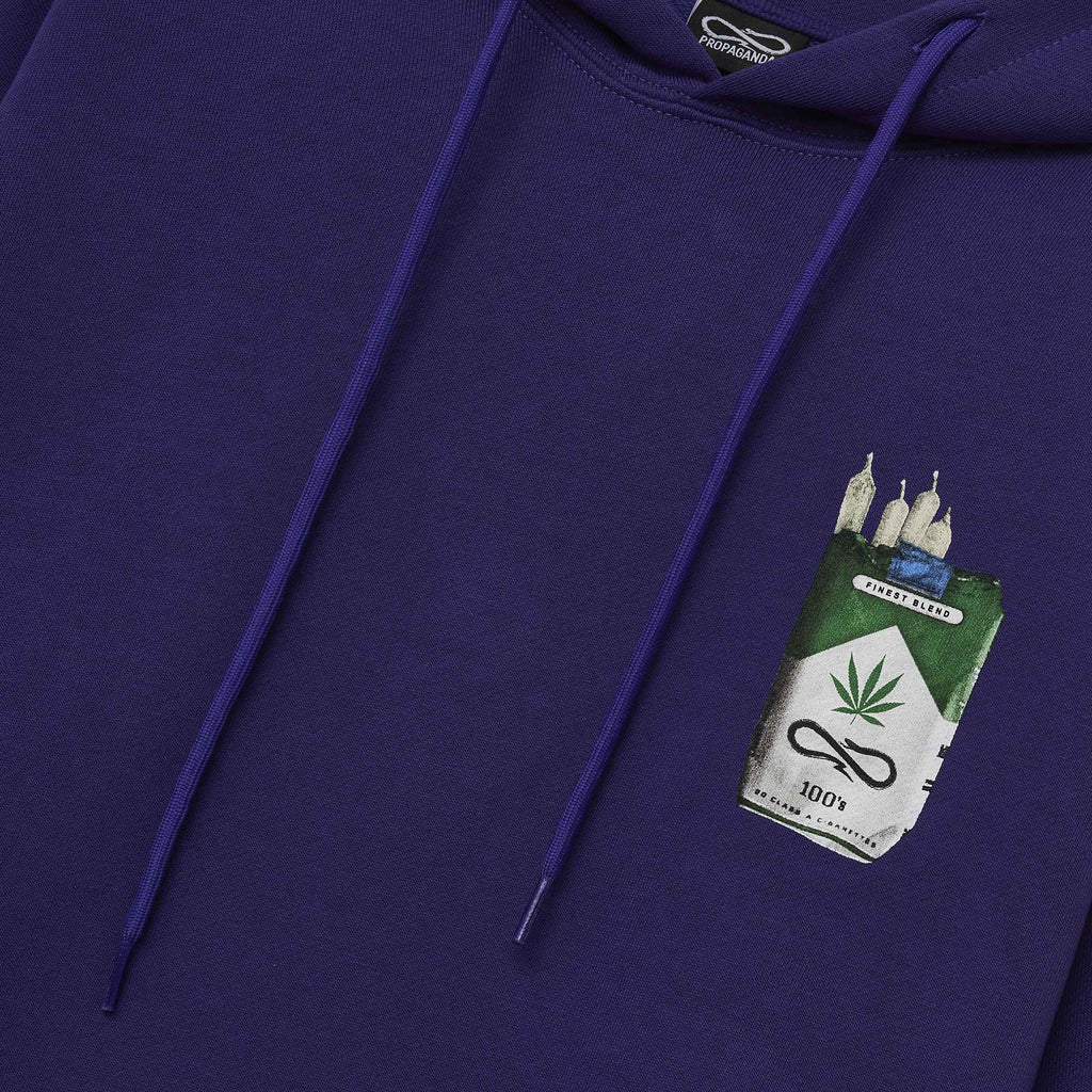 Propaganda Felpa Weed Hoodie Purple Uomo - 3