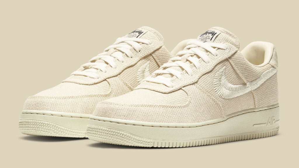 Nike Air Force 1 Low Stussy Fossil White Uomo - 2