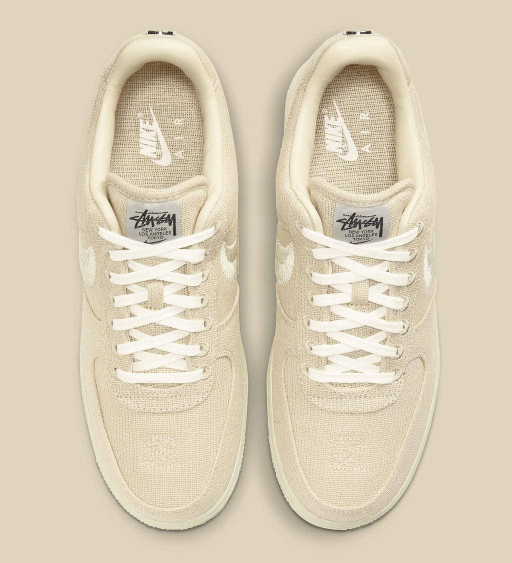Nike Air Force 1 Low Stussy Fossil White Uomo - 5