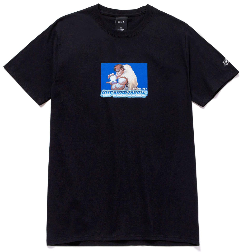 Huf T-shirt Ryu S/s Tee Black Uomo - 1