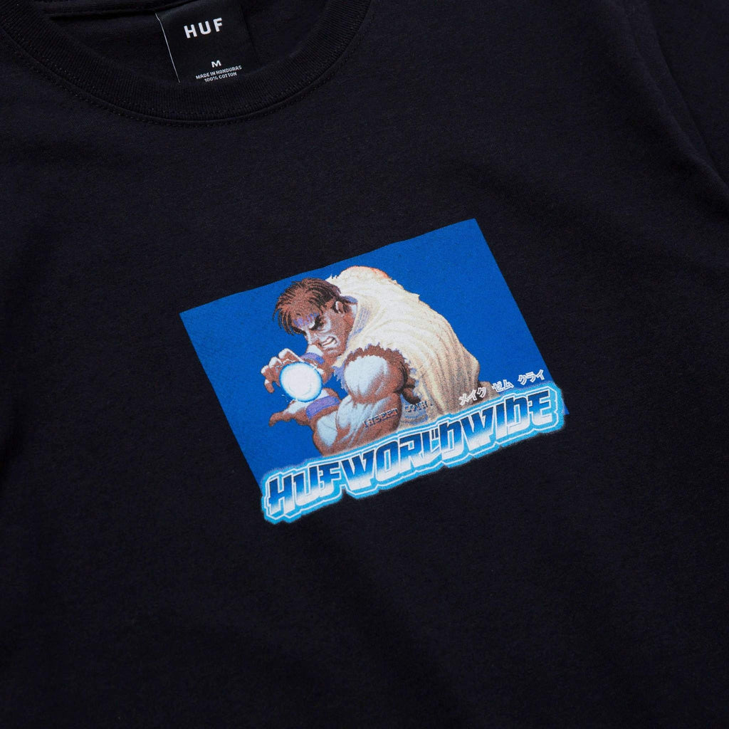 Huf T-shirt Ryu S/s Tee Black Uomo - 2