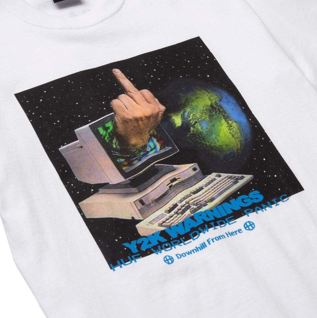 Huf T-shirt Y2k Day S/s Tee White Uomo - 3