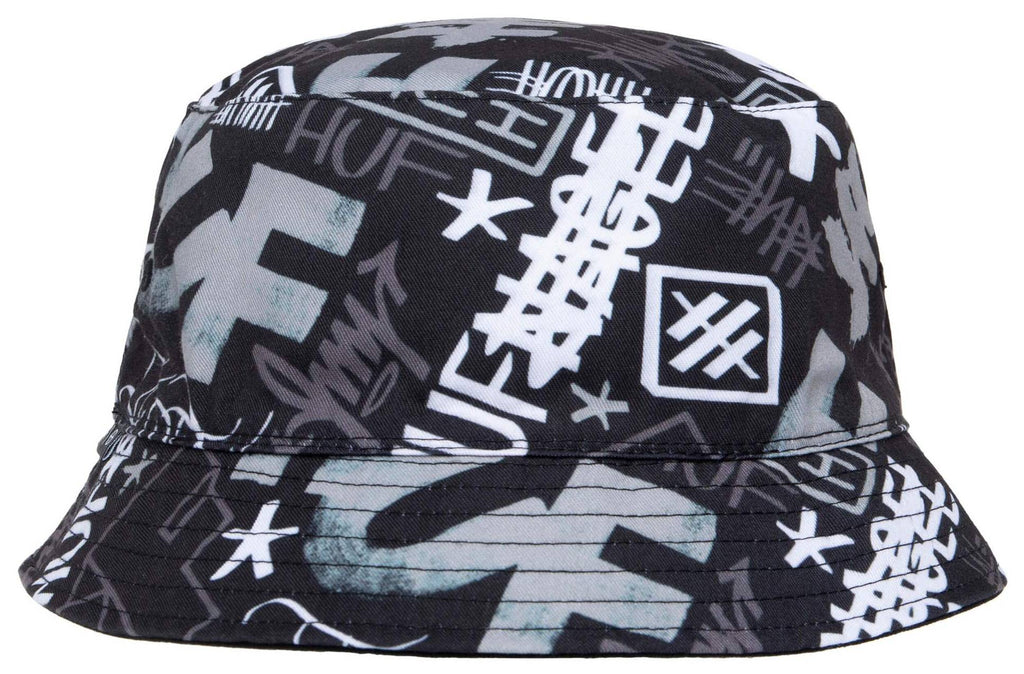 Huf Cappello Haze Bucket Hat Black Uomo - 1