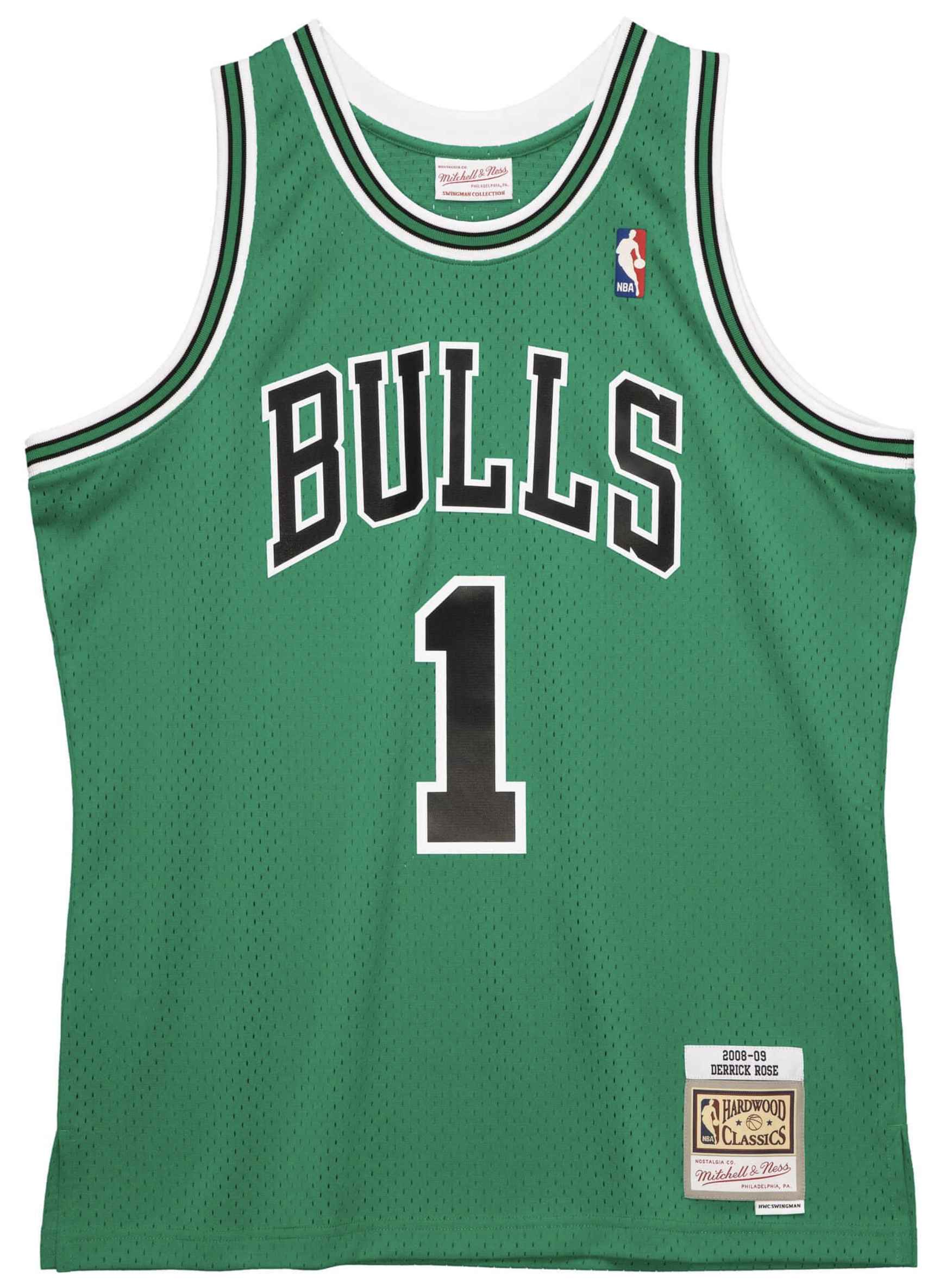 Koszulka Mitchell & Ness Chicago Bulls #1 Derrick Rose zielona Swingman  Jersey ▷  - sklep online
