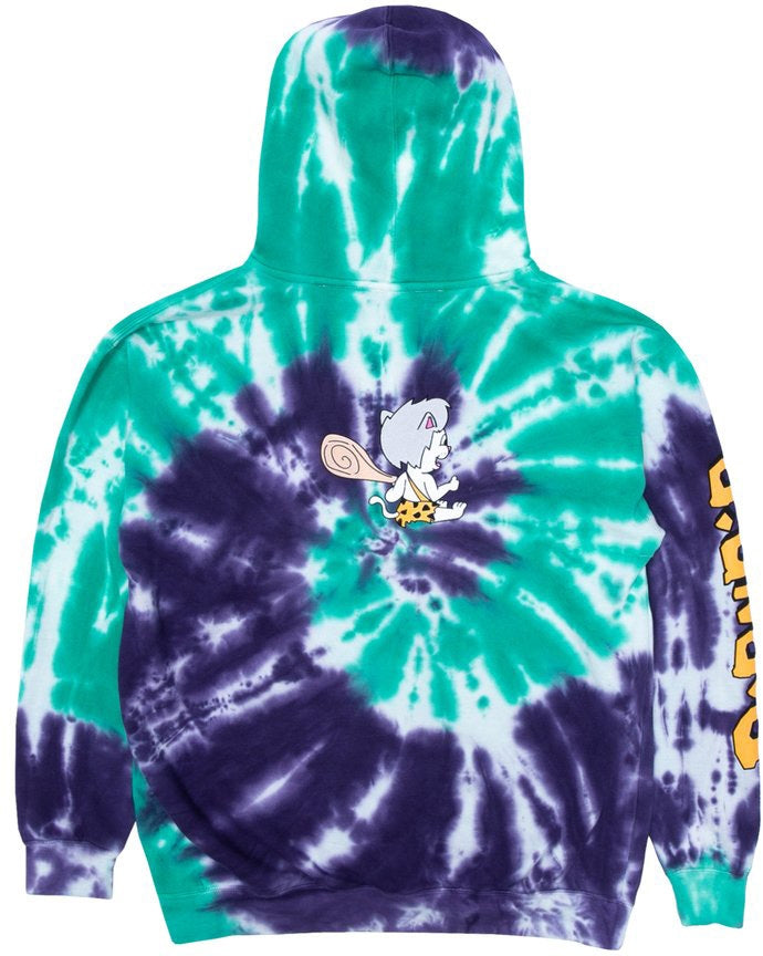 Ripndip Felpa Ripnstone Hoodie Purple Teal Sprial Tie Dye Multi Uomo - 1