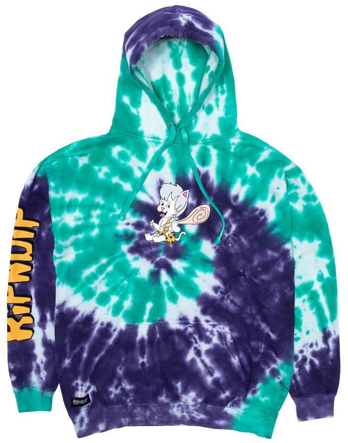 Ripndip Felpa Ripnstone Hoodie Purple Teal Sprial Tie Dye Multi Uomo - 2