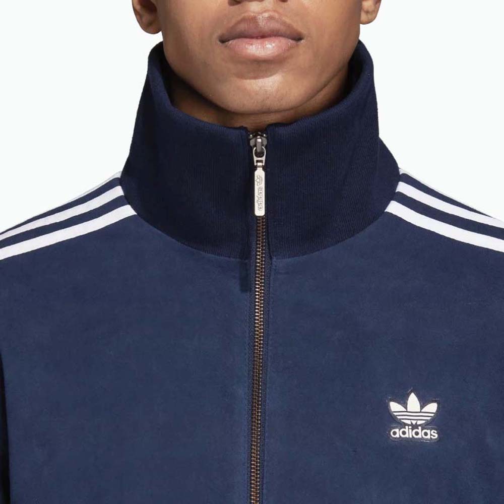 Adidas Giacca Track Jacket Suede Dh7081 Night Navy Blu Uomo - 3