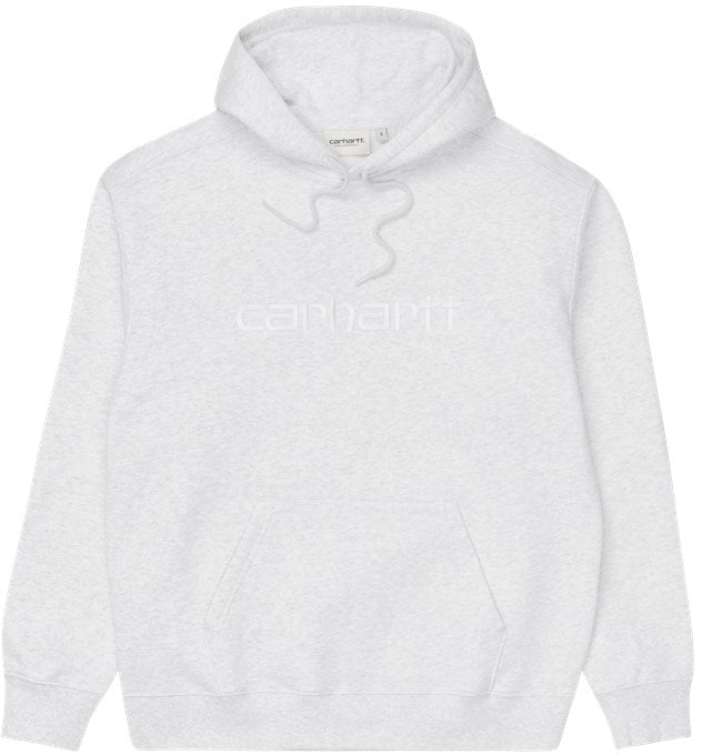 Carhartt Wip Felpa W' Hooded Sweatshirt Ash Heather White Grey Heather Donna - 1