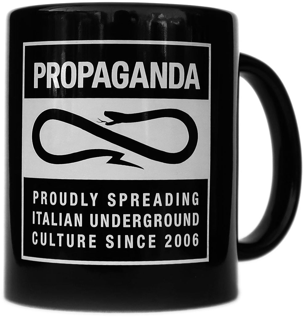 Propaganda Tazza Label Mug Black Unisex - 1
