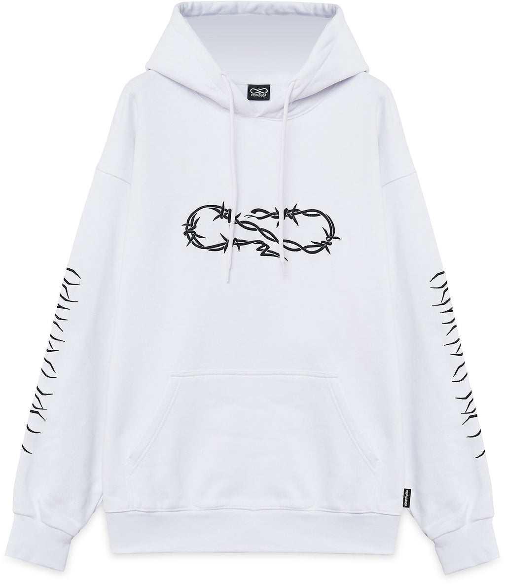 Propaganda Felpa Xv Wire Hoodie White Uomo - 1