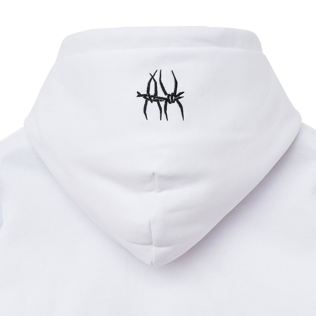 Propaganda Felpa Xv Wire Hoodie White Uomo - 4