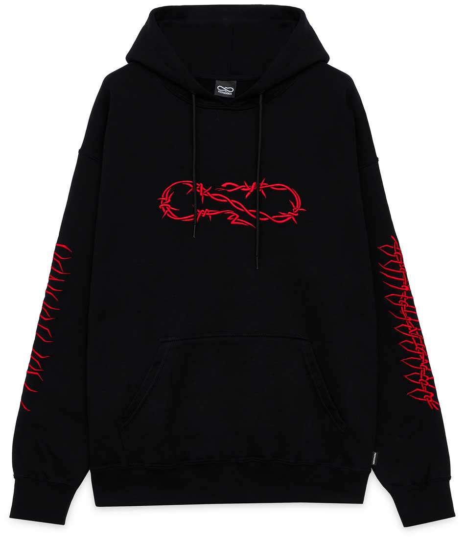 Propaganda Felpa Xv Wire Hoodie Black Uomo - 1