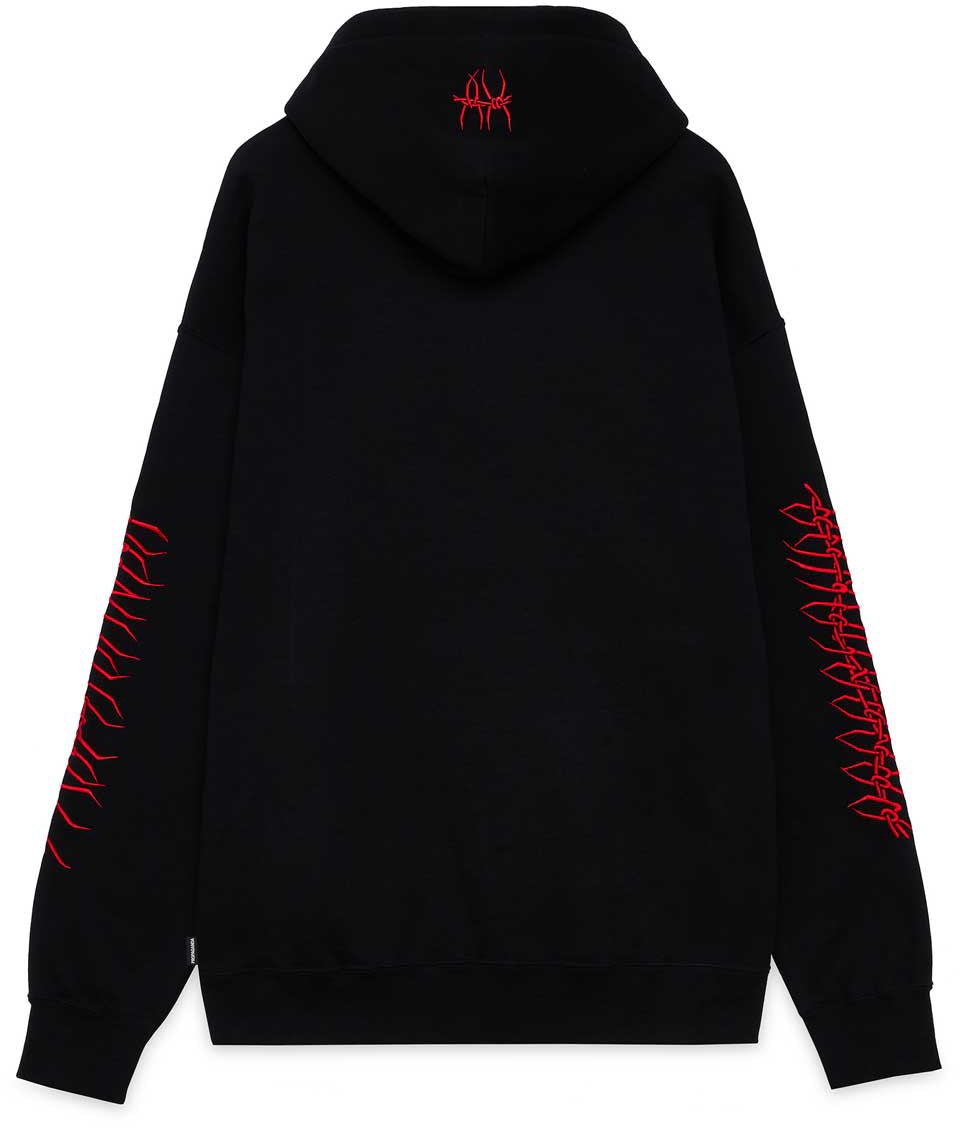 Propaganda Felpa Xv Wire Hoodie Black Uomo - 2