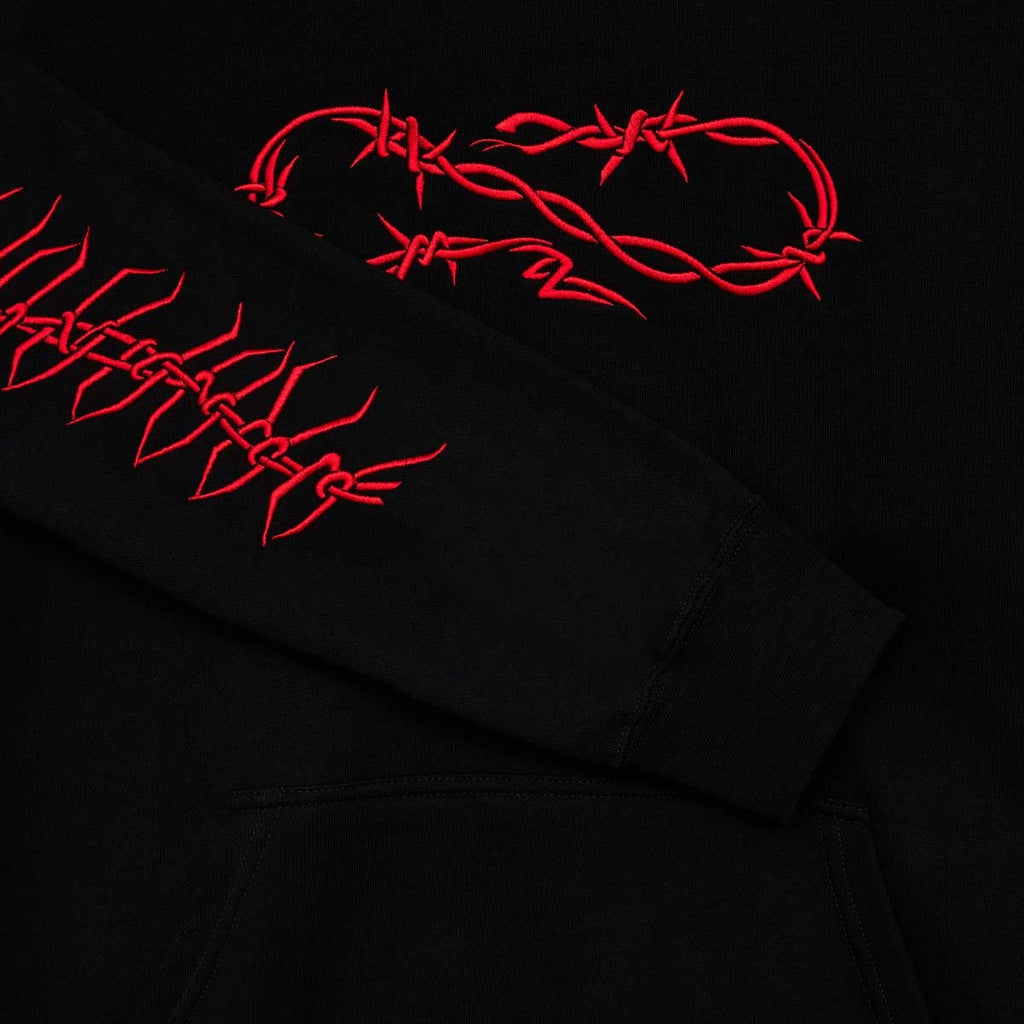 Propaganda Felpa Xv Wire Hoodie Black Uomo - 3