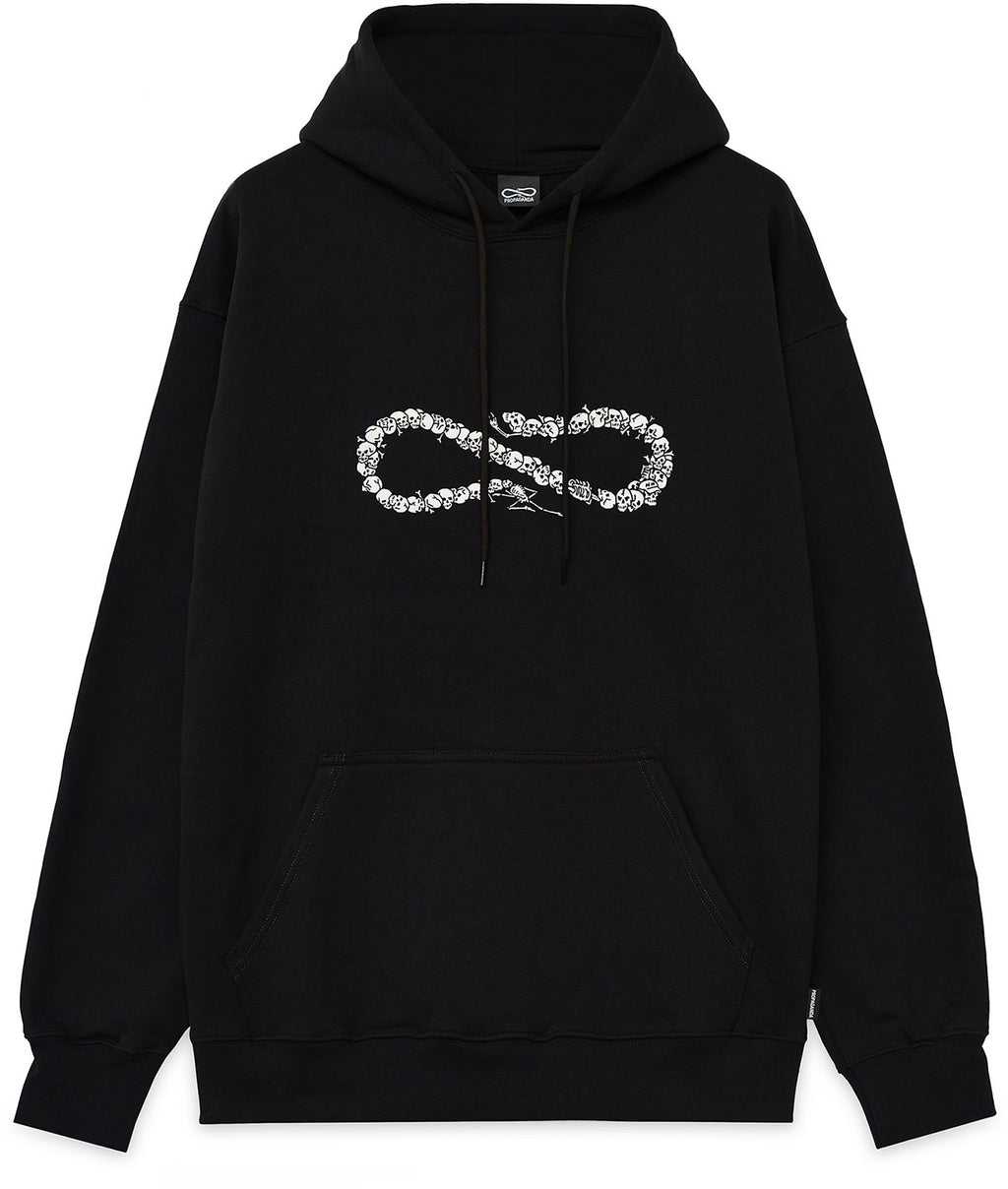 Propaganda Felpa Xv Bones Hoodie Black Uomo - 2