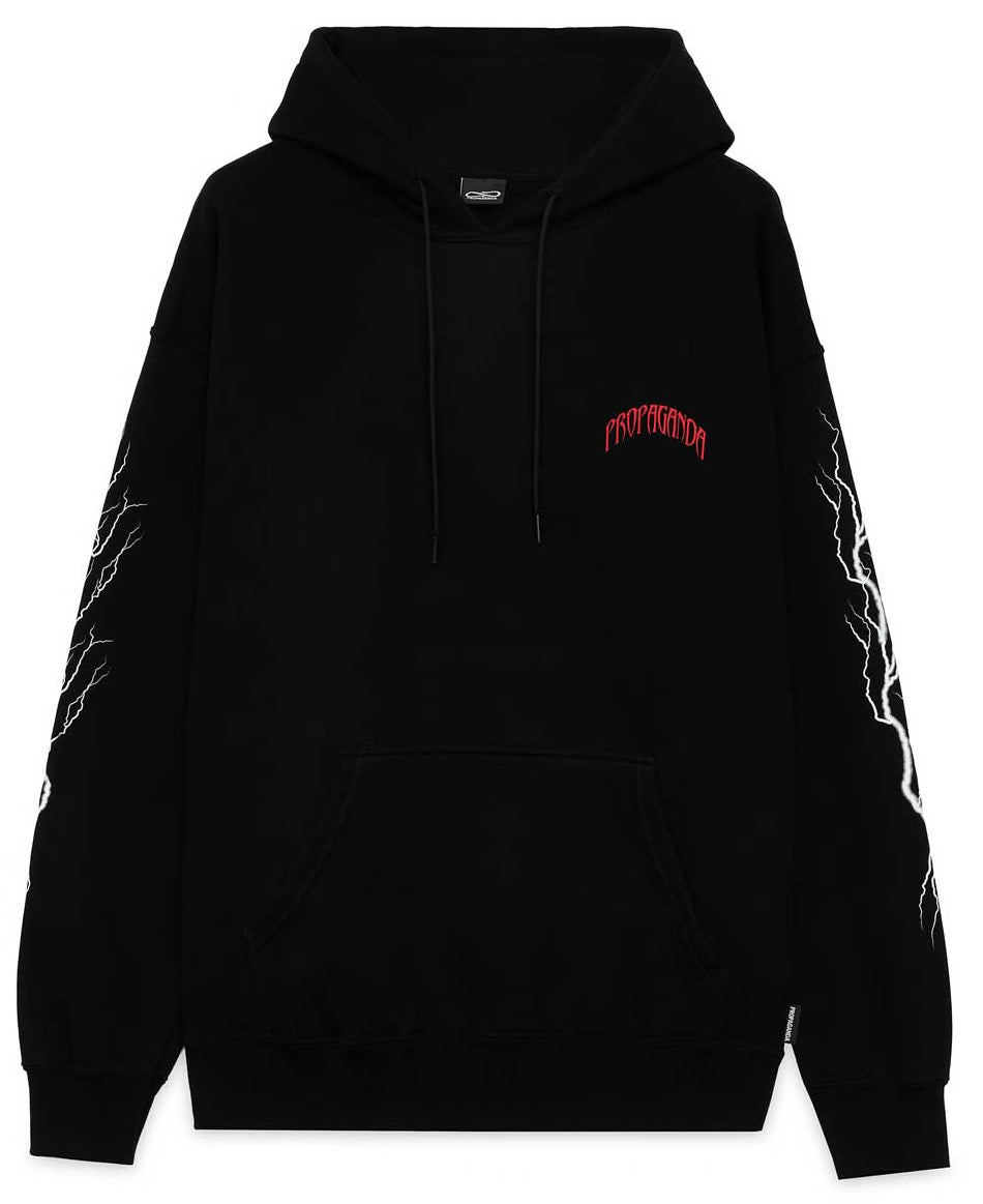 Propaganda Felpa Wolf Hoodie Black Uomo - 2