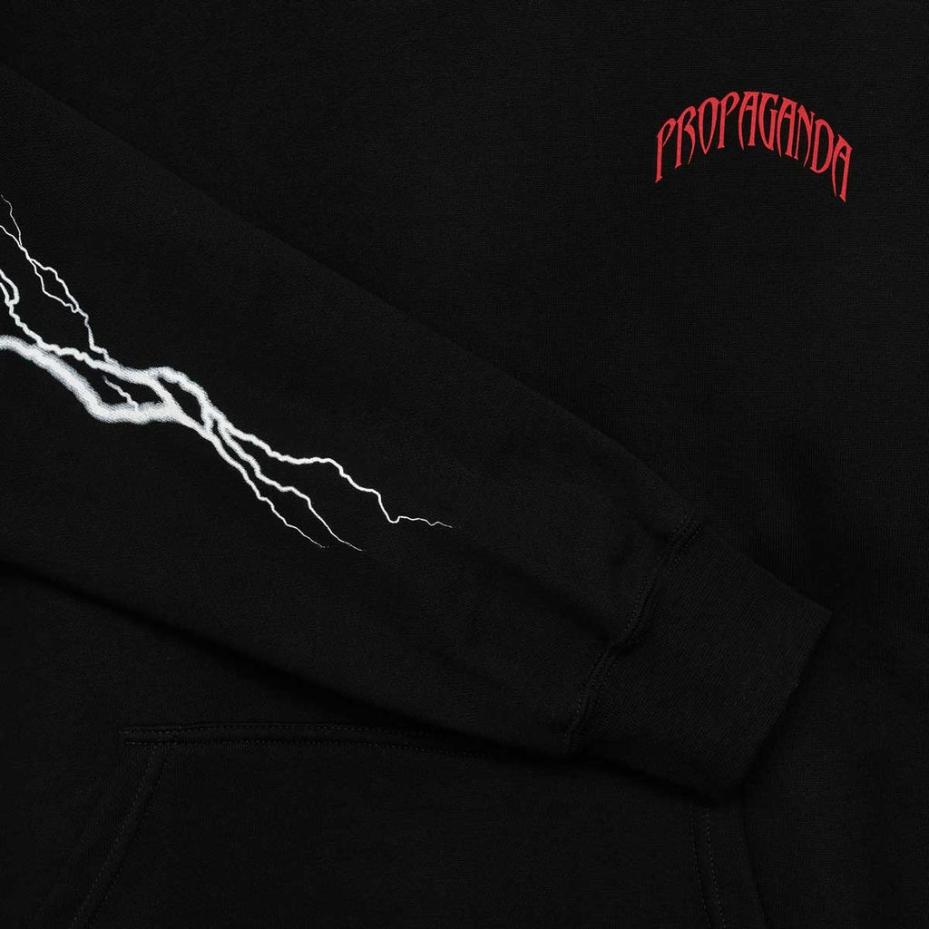 Propaganda Felpa Wolf Hoodie Black Uomo - 4
