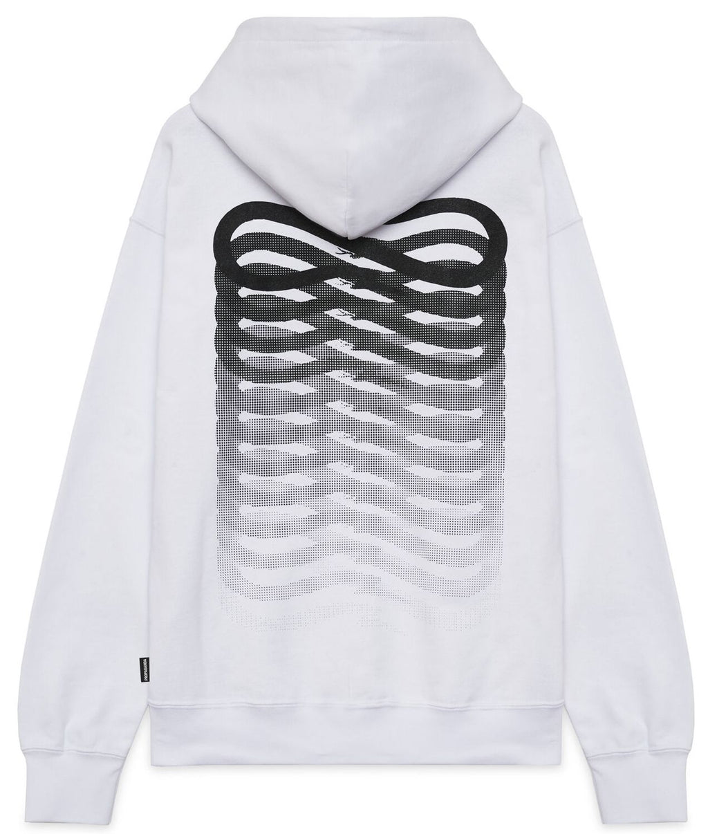 Propaganda Felpa Ribs Hoodie White Uomo - 1