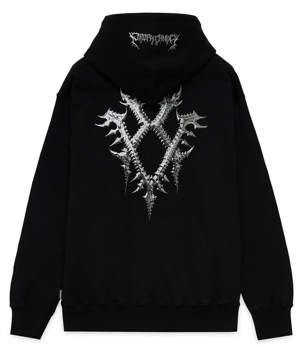 Propaganda Felpa Xv Blessend Hoodie Black Uomo - 1