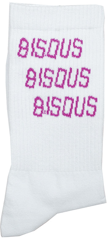 Bisous calze Socks X3 white pink