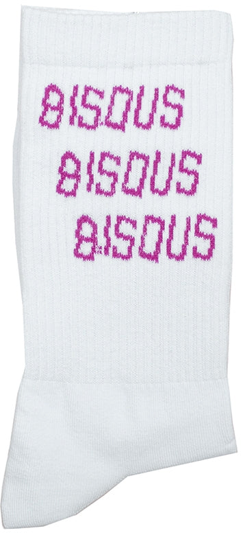 Bisous Calze Socks X3 White Pink Uomo Bianco