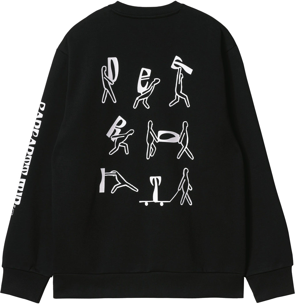 Carhartt Wip Felpa Removals Sweat Black White Black/white Uomo - 1
