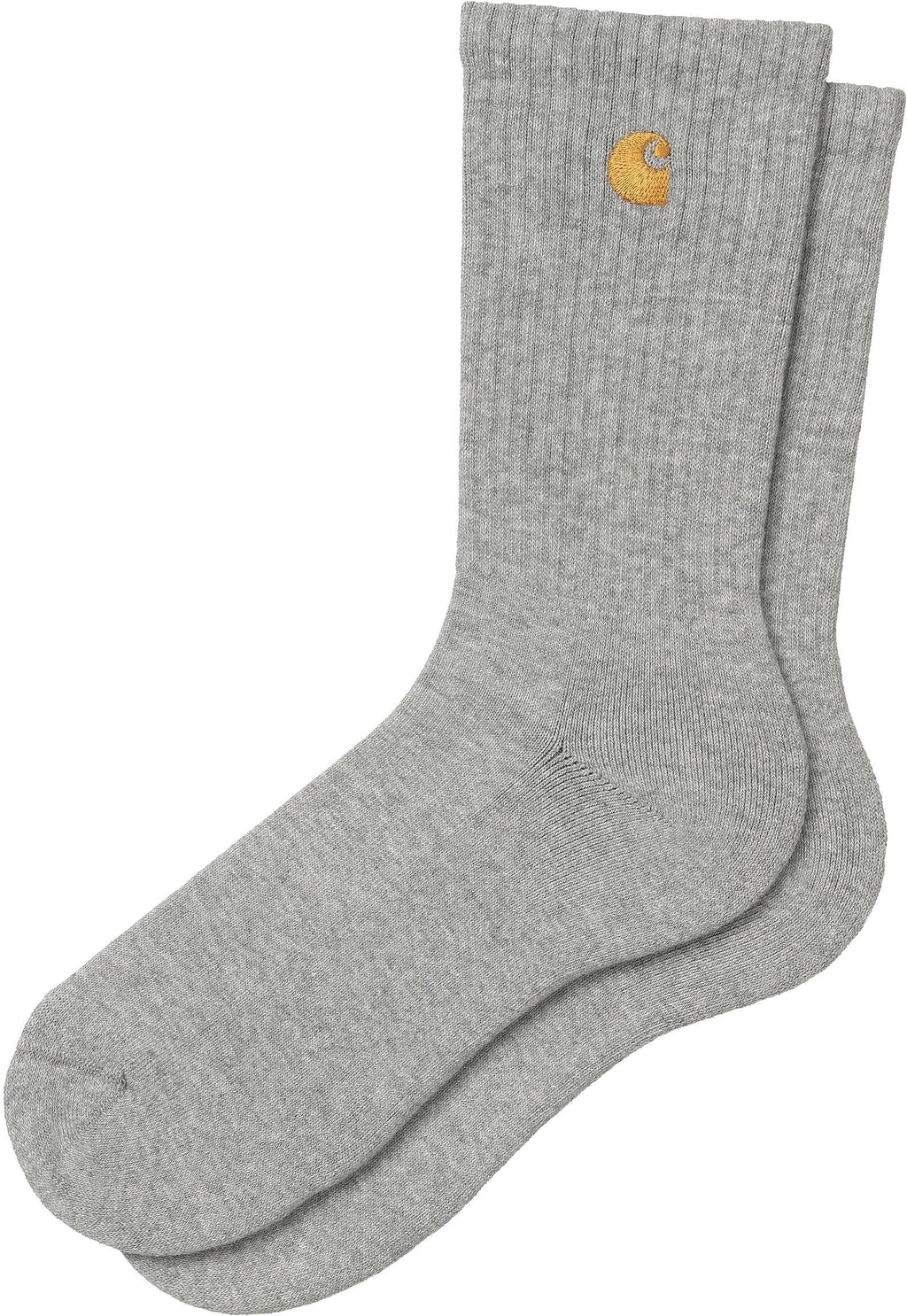Carhartt Wip Calze Chase Socks Grey Heather Gold Uomo - 1