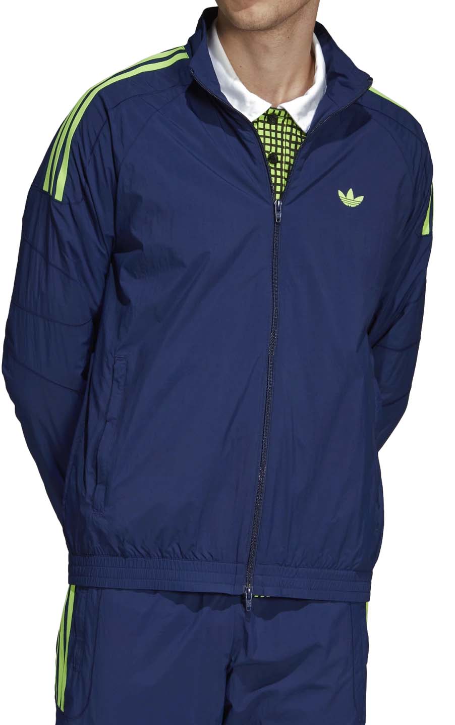 Adidas Track Jacket Flamestrike Du7338 Dark Blue Uomo - 3