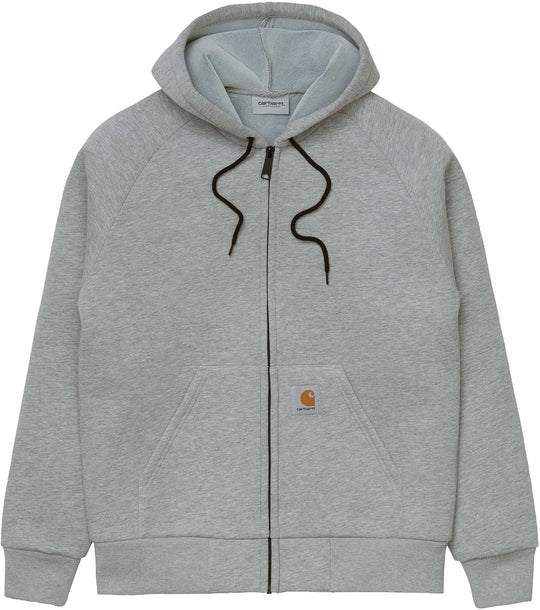 Carhartt Wip Giacca Car-lux Hooded Jacket Grey Heather Uomo Grigio