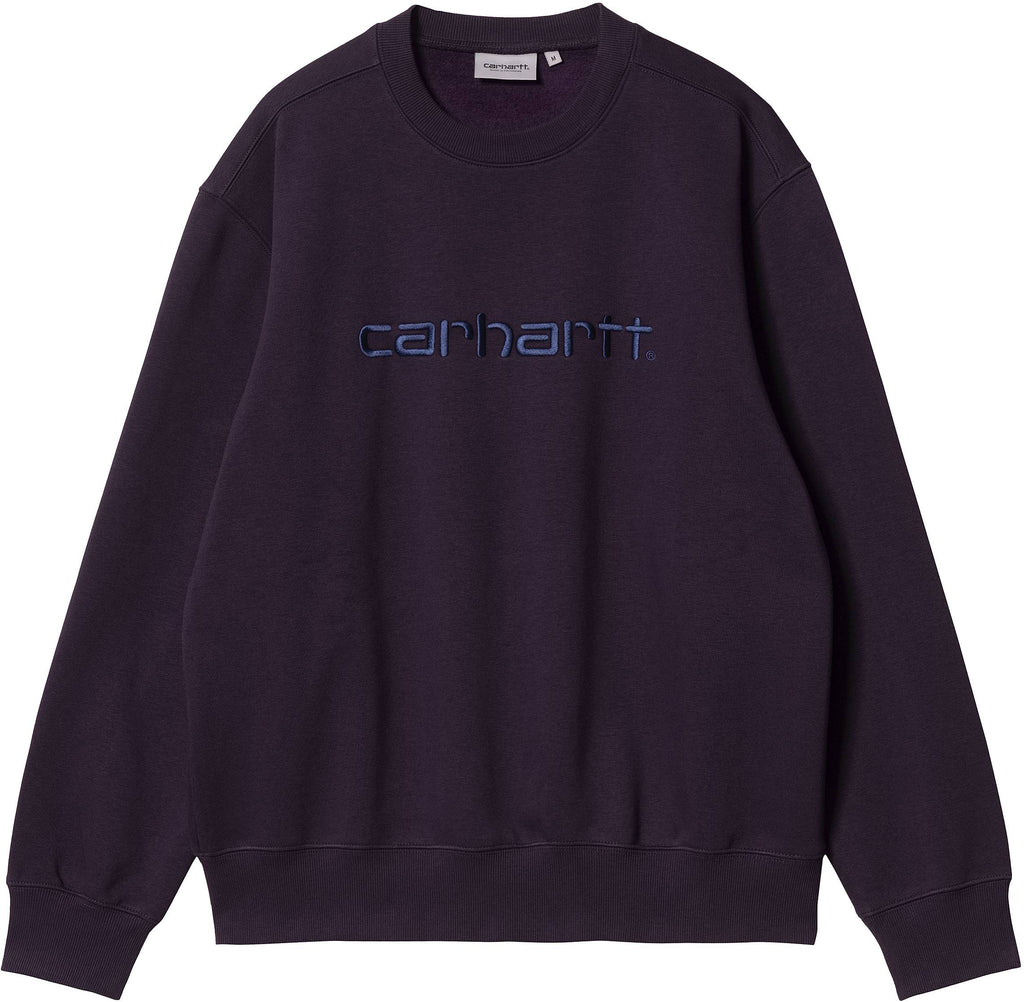 Carhartt Wip Felpa Sweat Dark Iris Cold Viola Uomo - 1