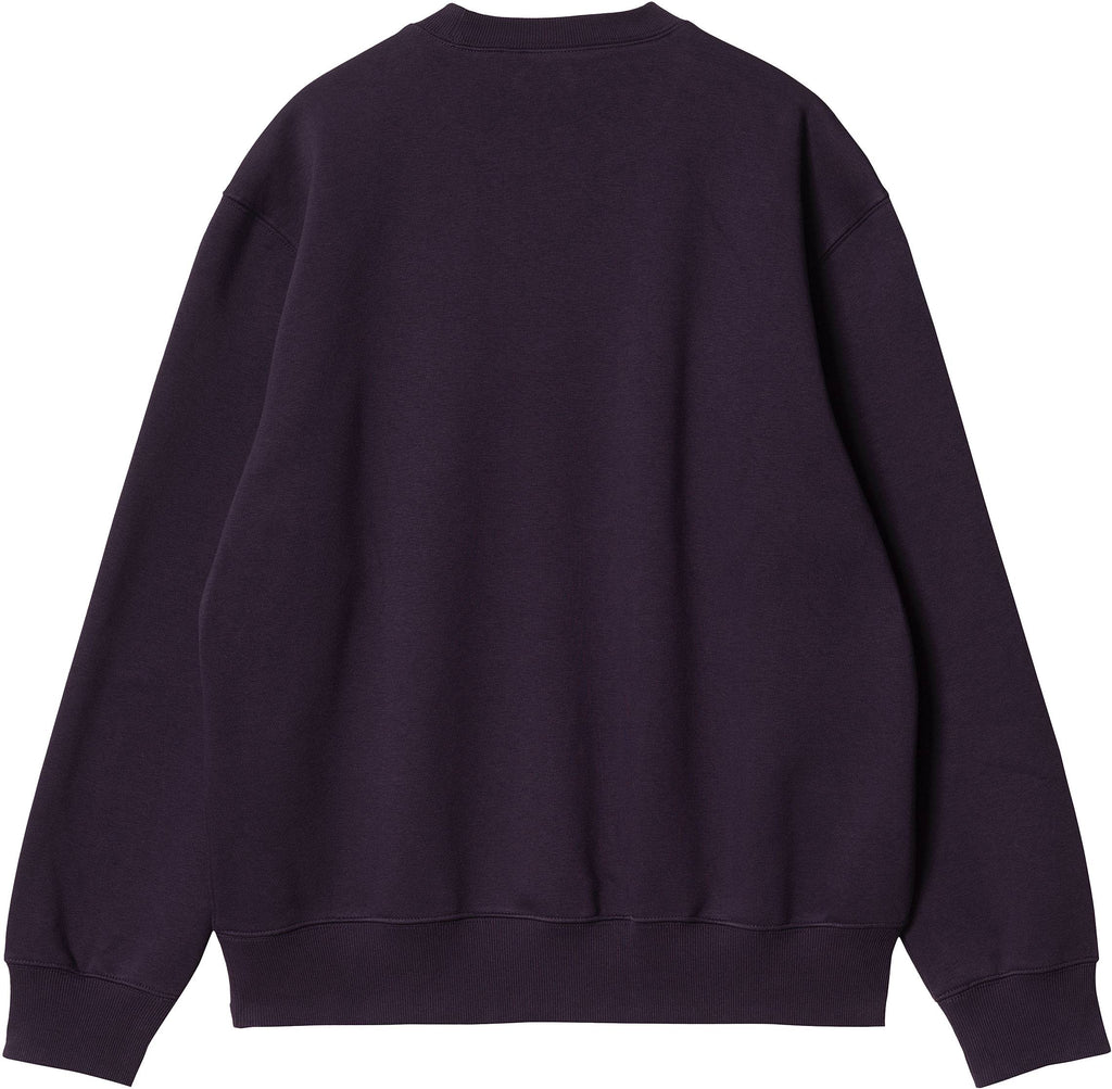 Carhartt Wip Felpa Sweat Dark Iris Cold Viola Uomo - 2