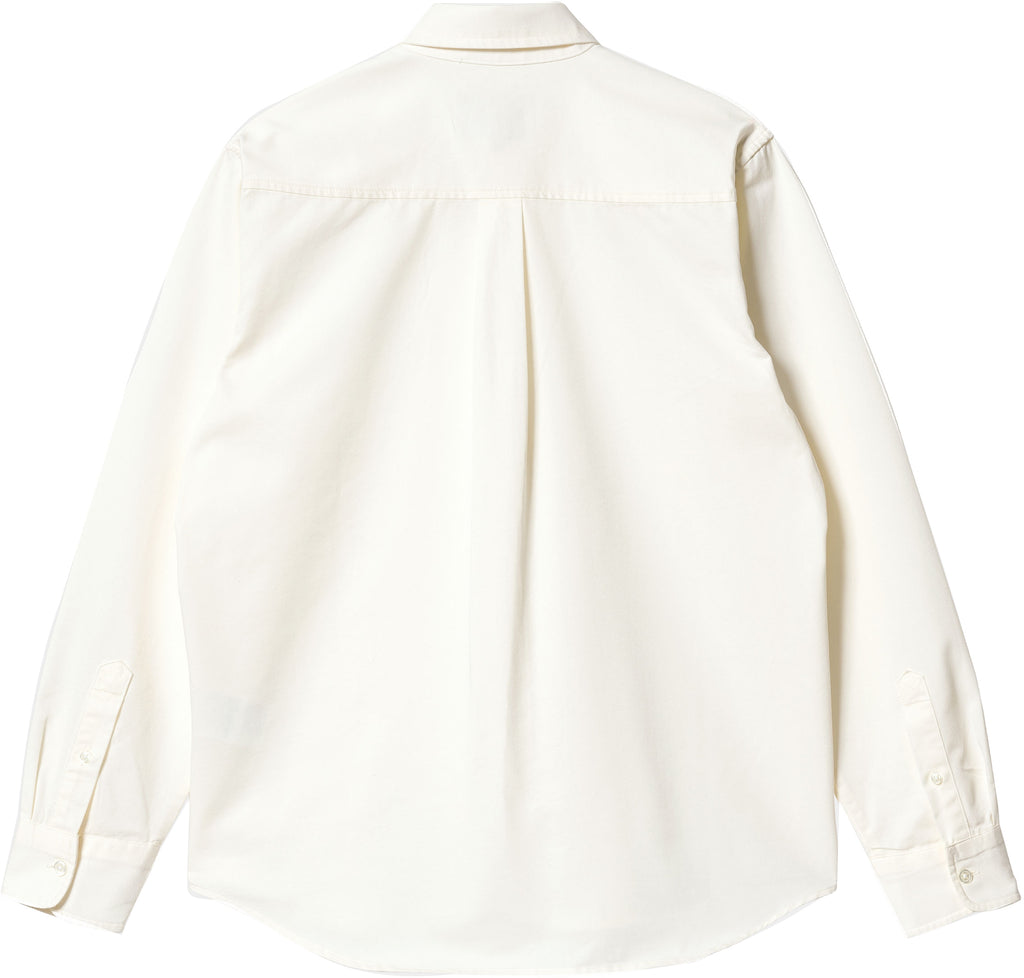 Carhartt Wip Camicia L/s Madison Shirt Wax Ice Sheet Uomo - 2