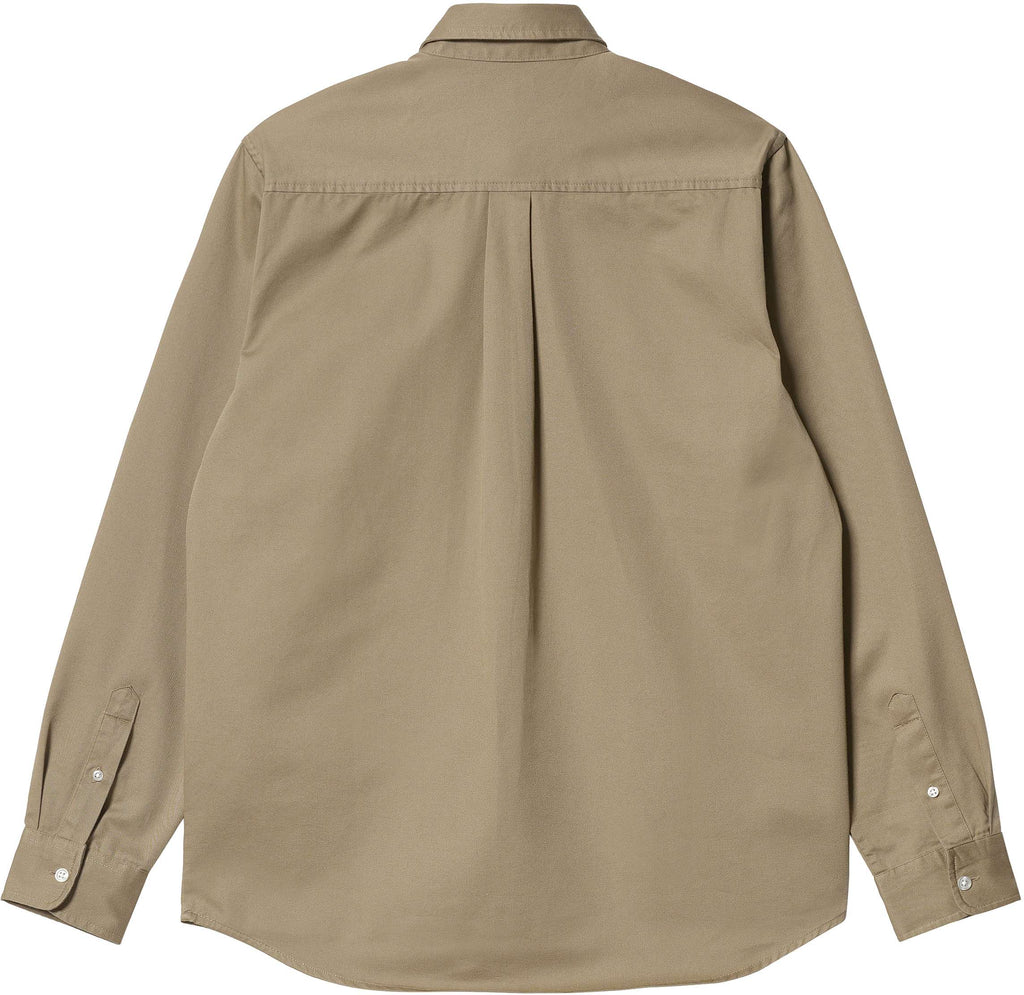 Carhartt Wip Camicia L/s Madison Shirt Leather Dark Navy Uomo - 2