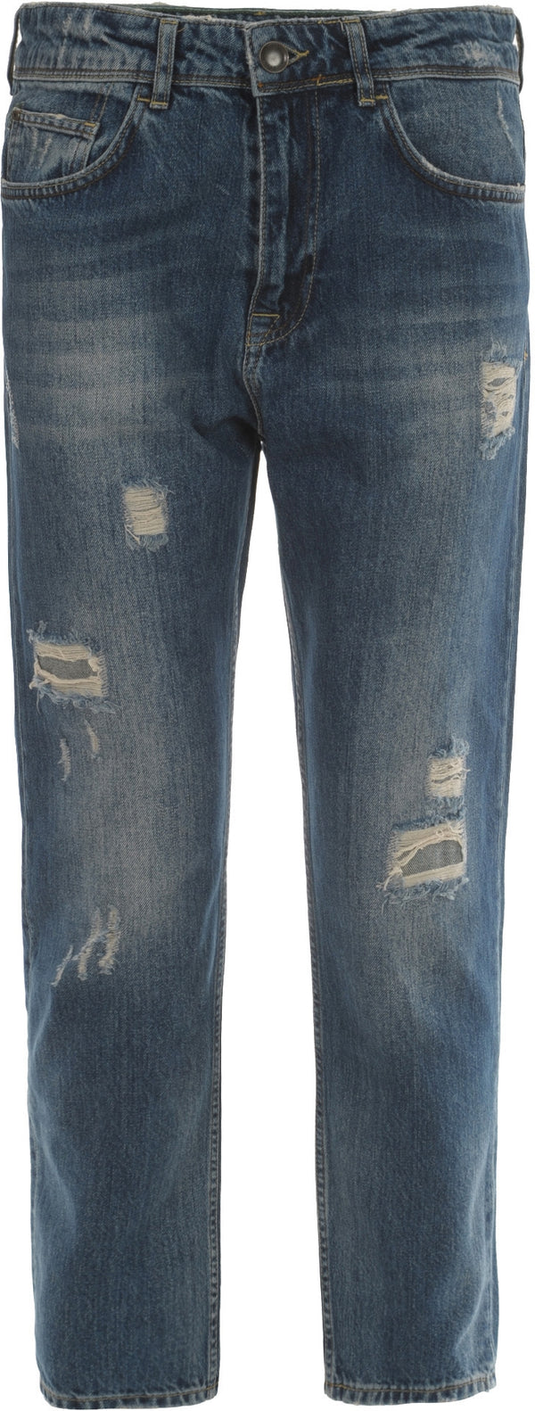 P.Grax pantaloni jeans Blacksmith Cropped Fit blue
