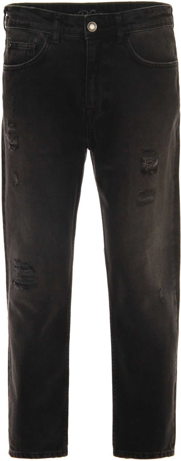 P.Grax pantaloni jeans Blacksmith Cropped Fit black